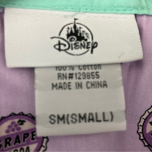 Disney Parks Woven Shirt Grape Soda from Up! 💜🏠🎈 - Picture 3 of 5
